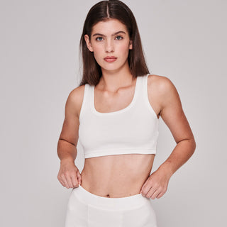 Bundle Off White Biker Short + Ribbed Tank